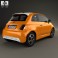 Fiat 500 E 2012 3d model