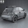 Fiat 500 E 2012 3d model