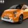 Fiat 500 E 2012 3d model