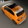 Fiat 500 E 2012 3d model