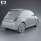 Fiat 500 E 2012 3d model
