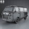 Fiat 600 T 1967 3d model