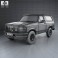 Ford Bronco 1992 3d model