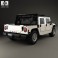 Hummer H1 pickup 2005 3d model