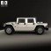 Hummer H1 pickup 2005 3d model