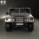 Hummer H1 pickup 2005 3d model