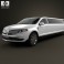 Lincoln MKT Royale Limousine 2012 3d model