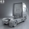 Mercedes-Benz Actros 1851 Tractor Truck 2013 3d model