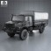 Mercedes-Benz Zetros Flatbed Truck 2008 3d model