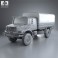 Mercedes-Benz Zetros Flatbed Truck 2008 3d model