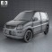 Mitsubishi Minica 5-door 2011 3d model
