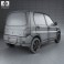 Mitsubishi Minica 5-door 2011 3d model