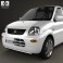 Mitsubishi Minica 5-door 2011 3d model