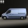 Opel Movano Panel Van 2010 3d model