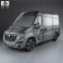 Opel Movano Passenger Van 2010 3d model