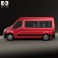 Opel Movano Passenger Van 2010 3d model