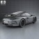 Porsche 911 (991) Carrera GTR3 2013 3d model