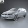 Qoros 3 estate 2014 3d model