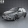 Renault Clio Mercosur 3-door hatchback 2013 3d model