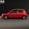 Renault Clio Mercosur 3-door hatchback 2013 3d model
