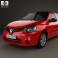 Renault Clio Mercosur 3-door hatchback 2013 3d model