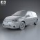 Renault Clio Mercosur 3-door hatchback 2013 3d model