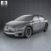 Tesla Model X 2014 3d model