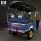 Tuk-Tuk Thailand 1980 3d model