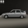VAZ Lada 2112 hatchback 1995 3d model