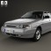 VAZ Lada 2112 hatchback 1995 3d model