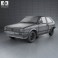 Volkswagen Polo coupe 1990 3d model
