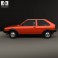 Volkswagen Polo coupe 1990 3d model