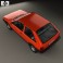 Volkswagen Polo coupe 1990 3d model