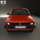 Volkswagen Polo coupe 1990 3d model