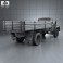 ZIL 130 Flatbed Truck 1964 3d model