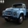 ZIL 130 Flatbed Truck 1964 3d model