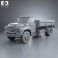 ZIL 130 Flatbed Truck 1964 3d model