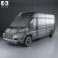 Fiat Ducato Panel Van LWB 2012 3d model