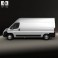 Fiat Ducato Panel Van LWB 2012 3d model