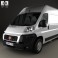 Fiat Ducato Panel Van LWB 2012 3d model