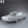 Ford Galaxie 500 Police 1966 3d model