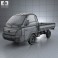 Hyundai HR (Porter) Flatbed Truck 2013 3d model