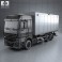 Mercedes-Benz Actros Box Truck 2002 3d model