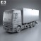 Mercedes-Benz Actros Box Truck 2002 3d model