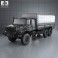 Mercedes-Benz Zetros Flatbed Truck 2008 3d model