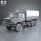 Mercedes-Benz Zetros Flatbed Truck 2008 3d model