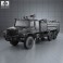 Mercedes-Benz Zetros Rosenbauer Fire Truck 2008 3d model