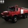 Mercedes-Benz Zetros Rosenbauer Fire Truck 2008 3d model
