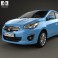 Mitsubishi Attrage 2013 3d model