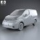 Nissan NV200 combi 2011 3d model